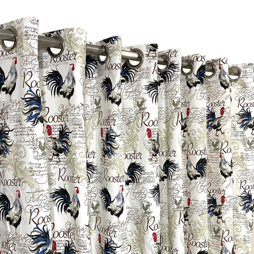 Rooster Kitchen - Duck Cotton Curtain