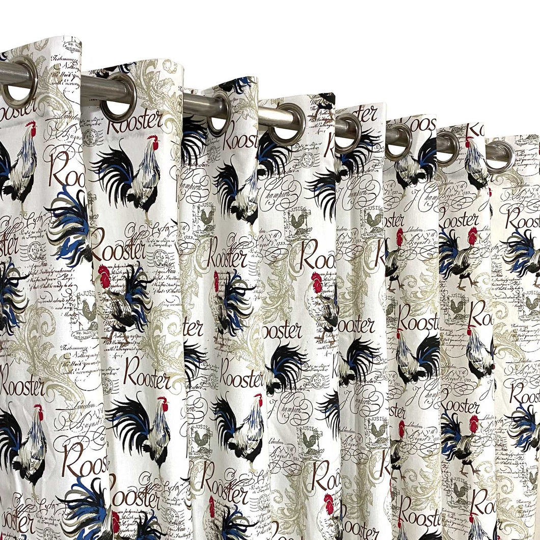 Rooster Kitchen - Duck Cotton Curtain