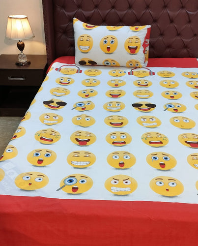 Smiley faces Kids Bed Sheet