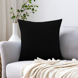 2 PCs Duck Cotton Cushion Covers Black