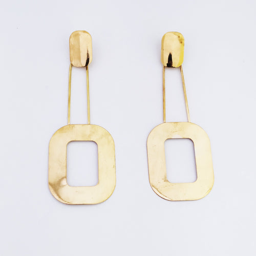 Golden Double O Earrings