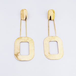 Golden Double O Earrings