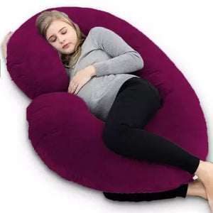Pregnancy Pillow / C- Shape Maternity Pillow / Sleeping Support Pillow Purple