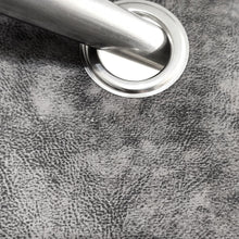 Leatherette Shaded Velvet Curtain Grey