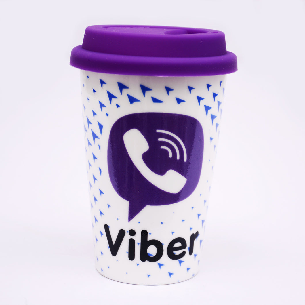 Viber Coffee Mug With Lid