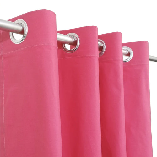 Last 2 Left Plain Lite Pink Denim Cotton Curtain