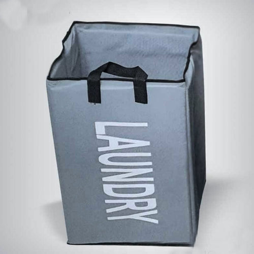 Foldable Laundry Basket / Non Woven Clothes Bag Grey