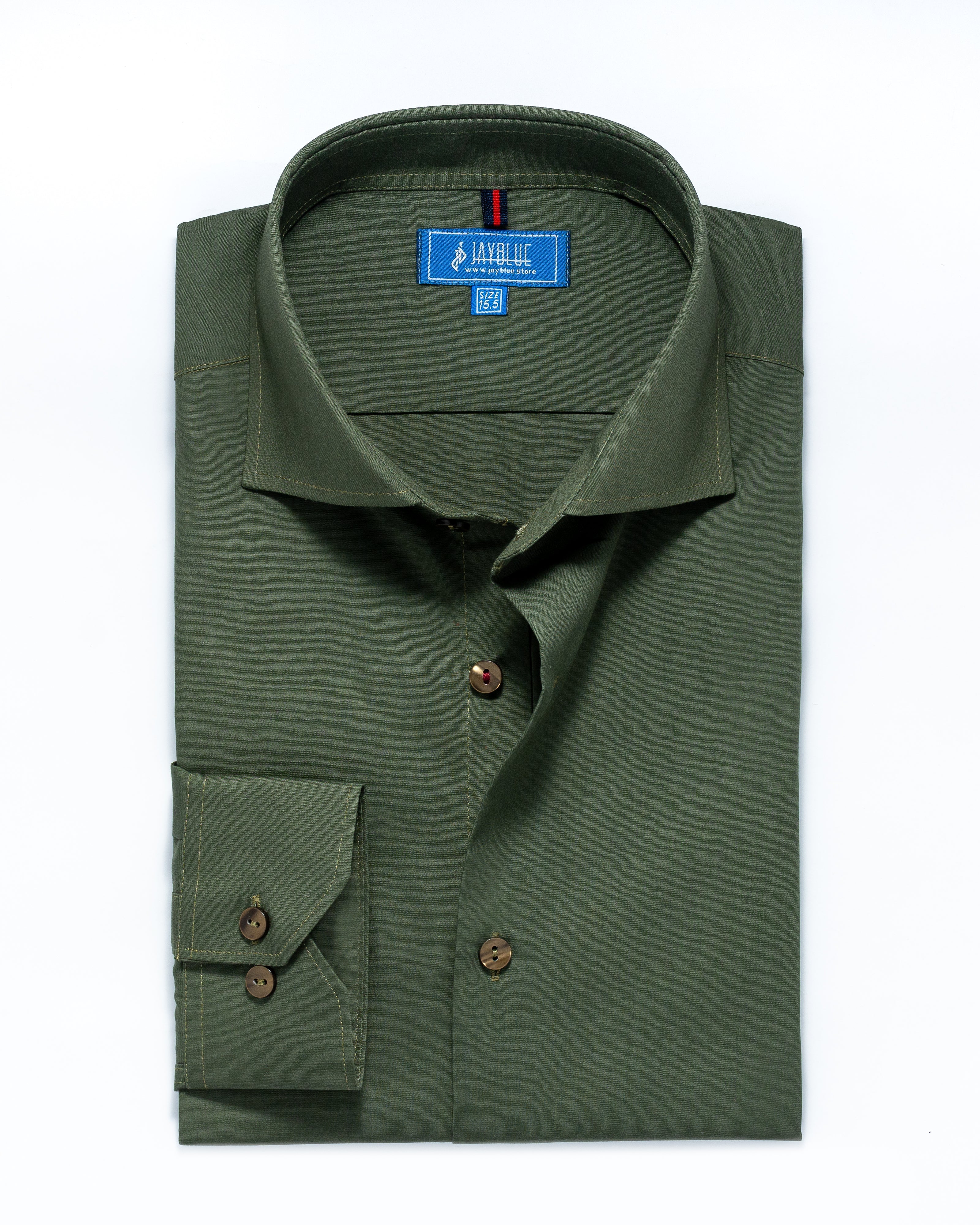 Olive Green Formal Shirt (Modern Fit) Olive Green Formal Shirt (Modern Fit)