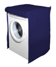 Front Load Water Proof Washing Machine Cover with Zipper Blue
