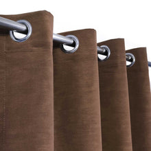 Brown Plain Duck Cotton Curtain