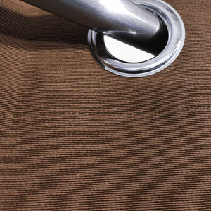 Brown Plain Duck Cotton Curtain