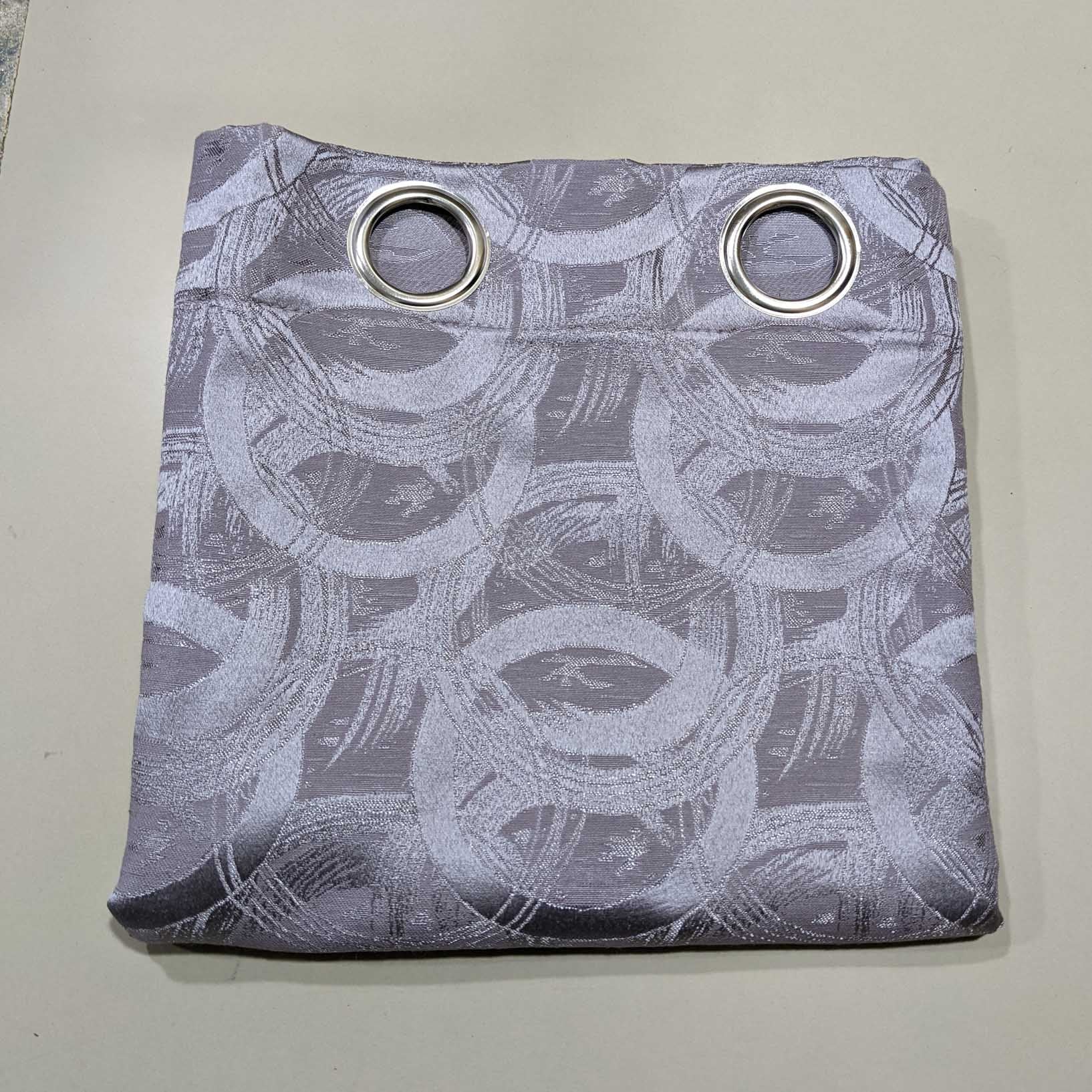 Self Print Thick Shanghai Curtain Grey