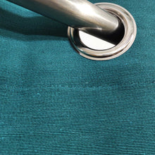 Teal Color Plain Duck Cotton Curtain