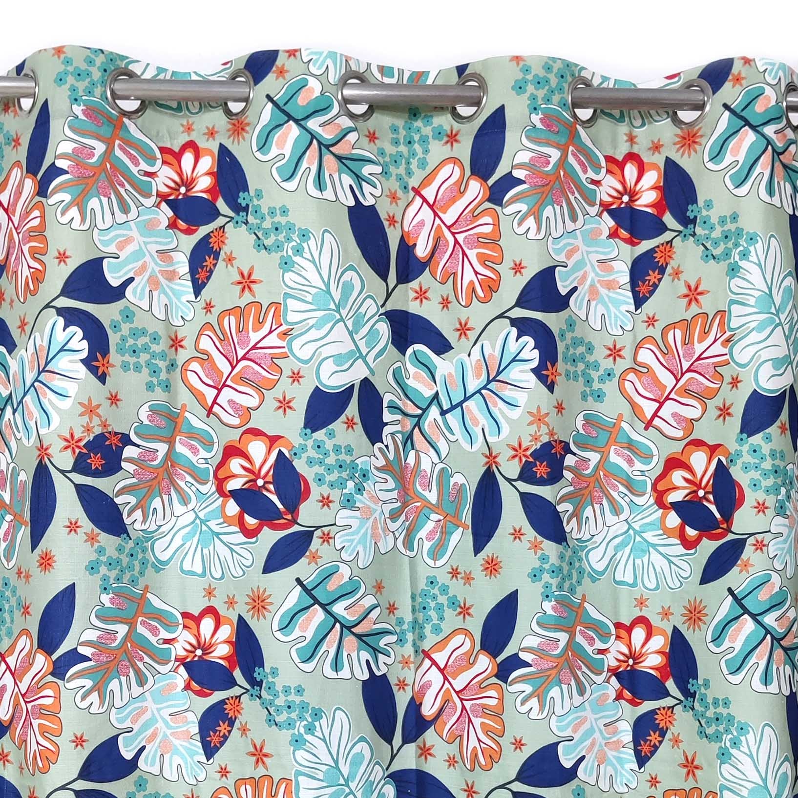 Colored Leaves - Duck Cotton Curtain
