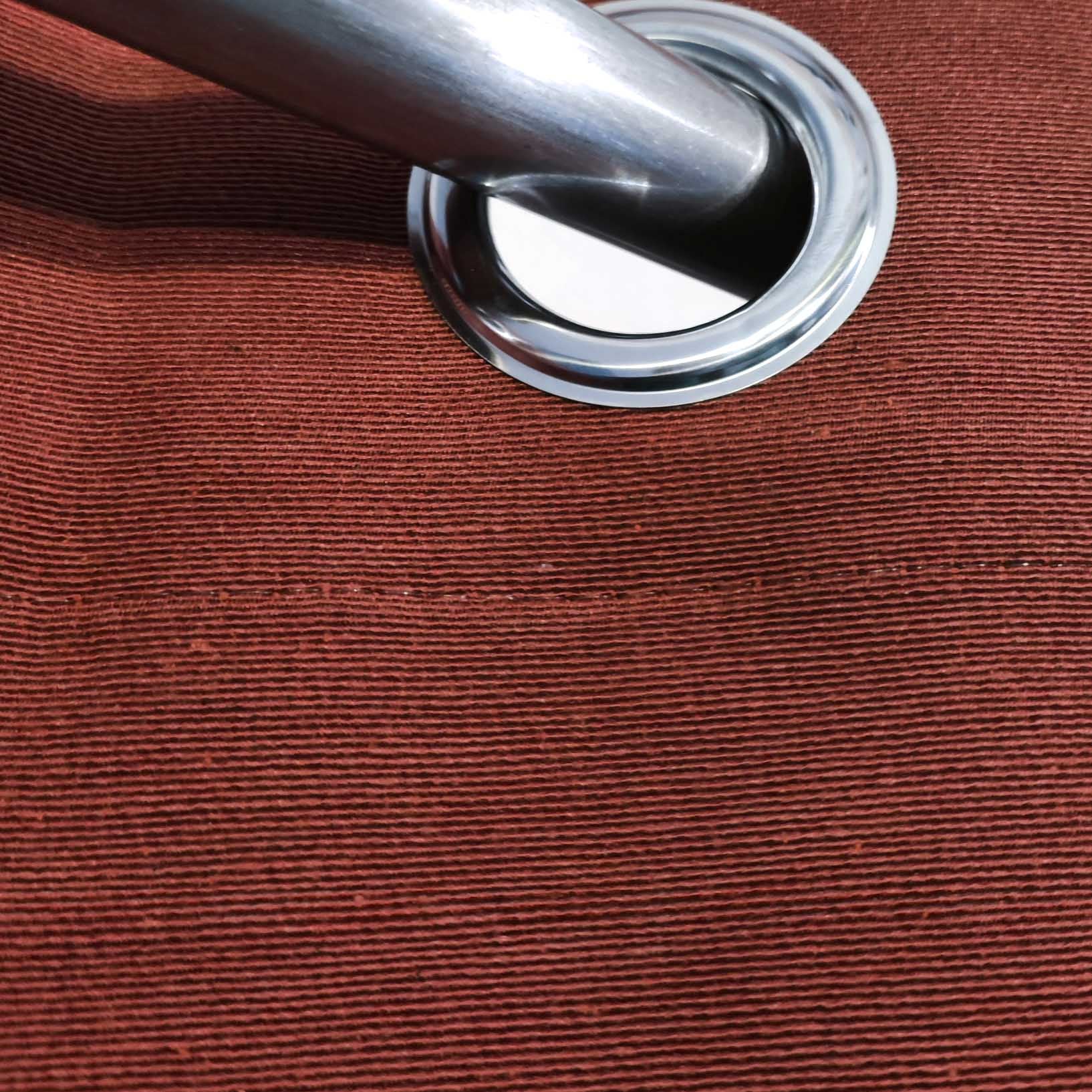 Red Plain Duck Cotton Curtain