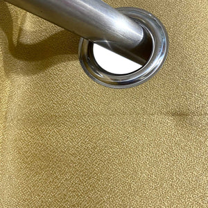 Golden Textured Silk Curtain