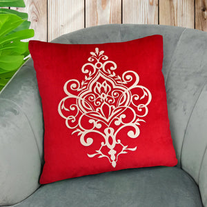 Laser Cutwork Velvet Cushion Cover