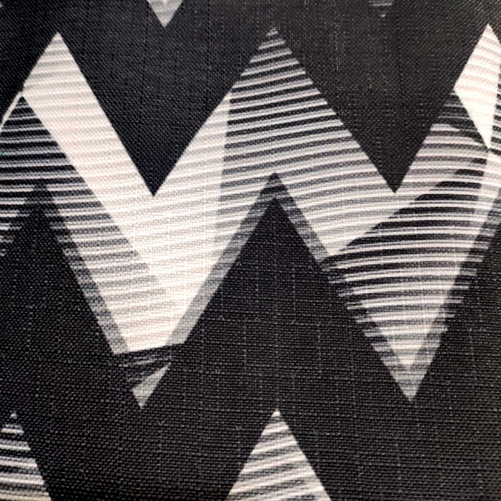 Digital Printed Multi Motif Curtain Zig Zag