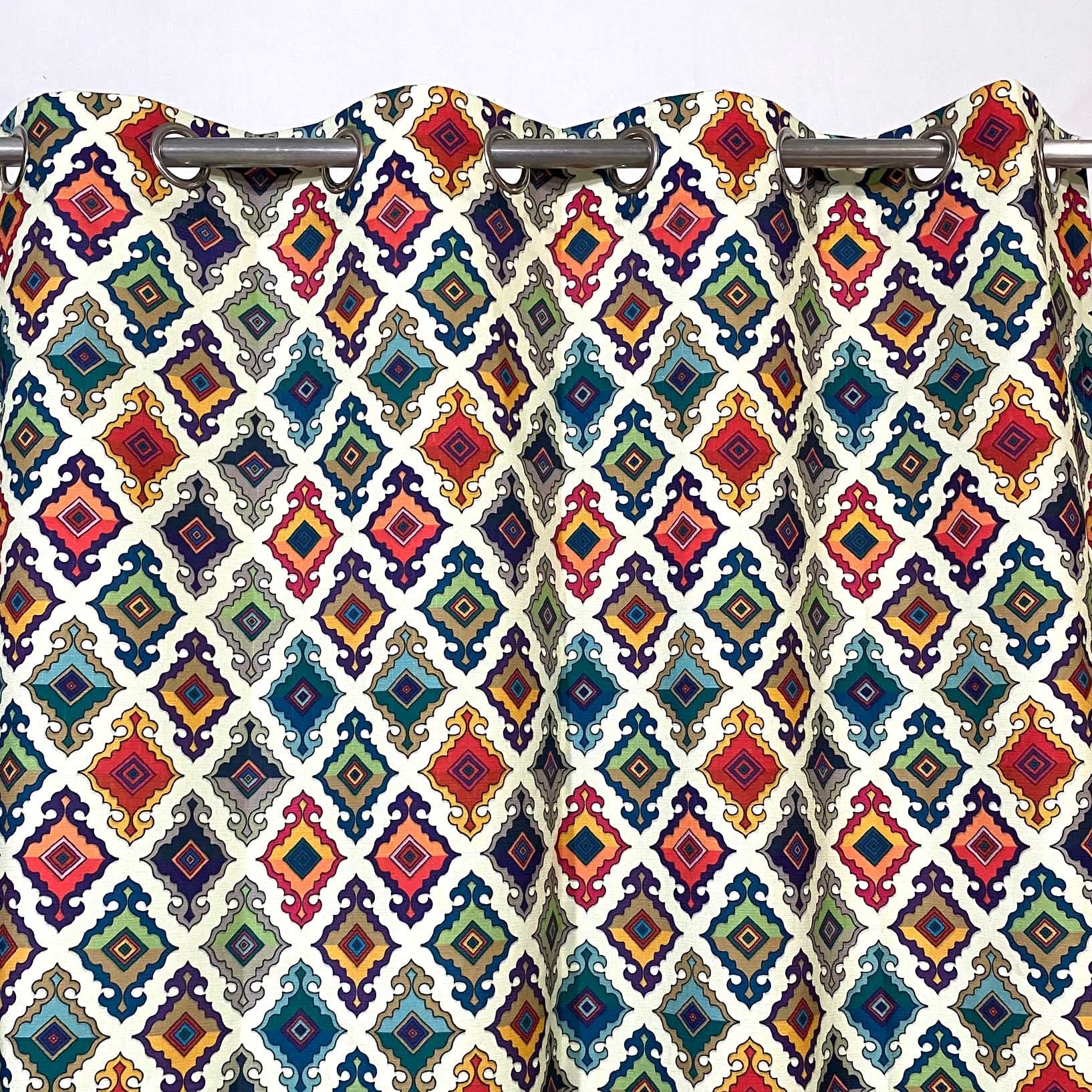 Digital Printed Multi Motif Curtain