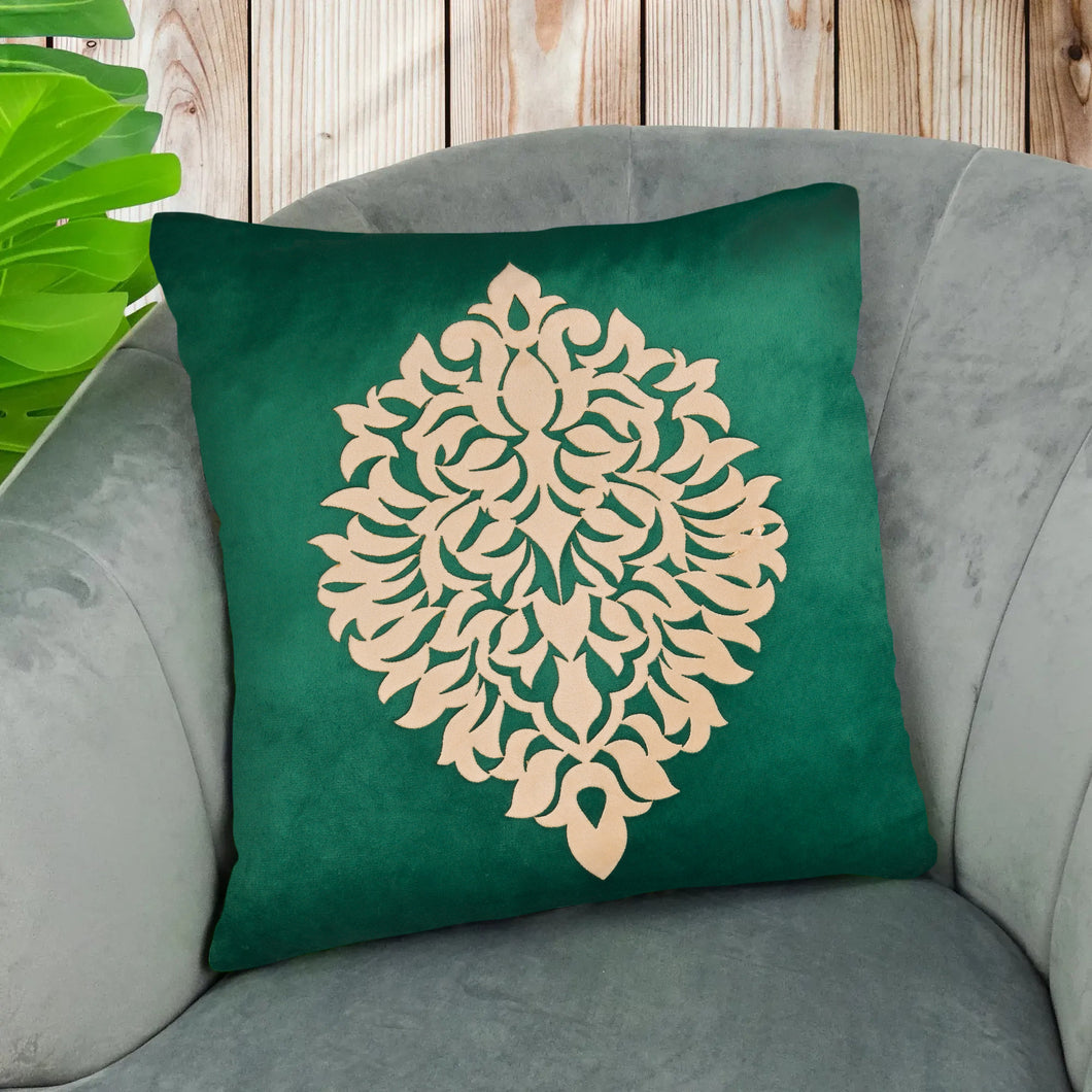 Laser Cutwork Velvet Cushion Cover