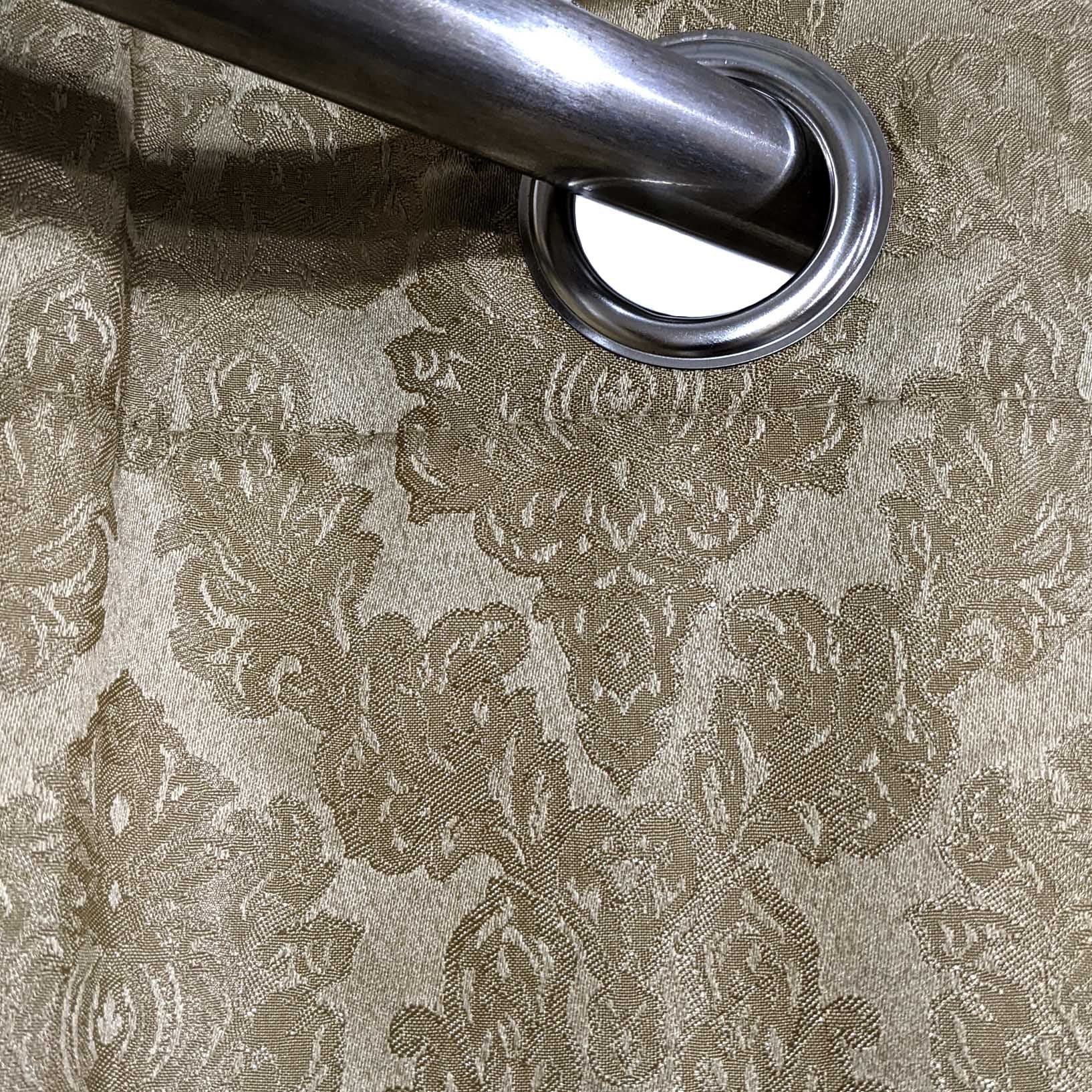 Self Print Thick Shanghai Curtain Gold