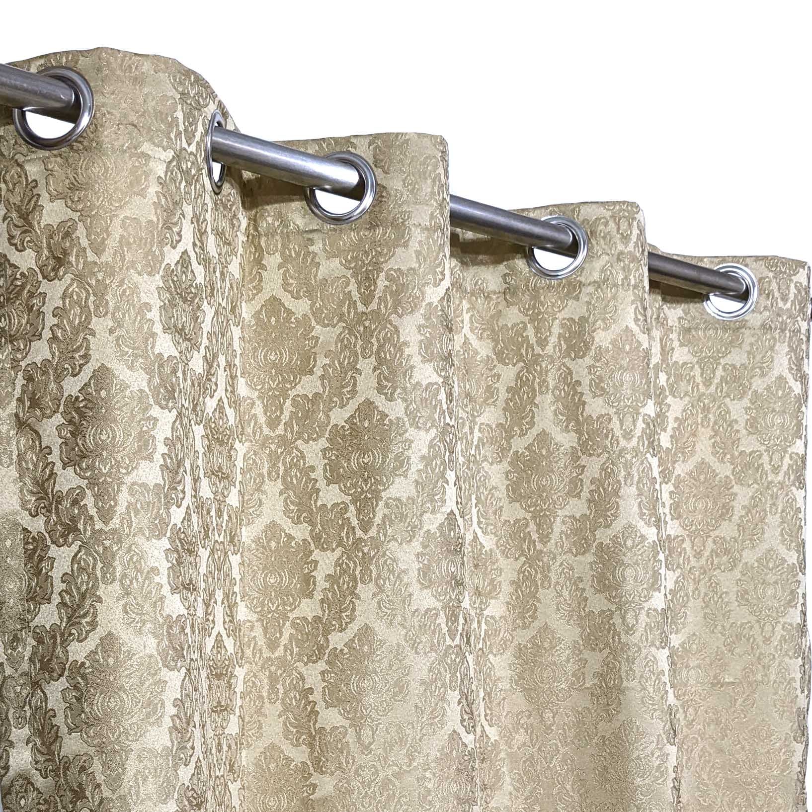 Self Print Thick Shanghai Curtain Gold