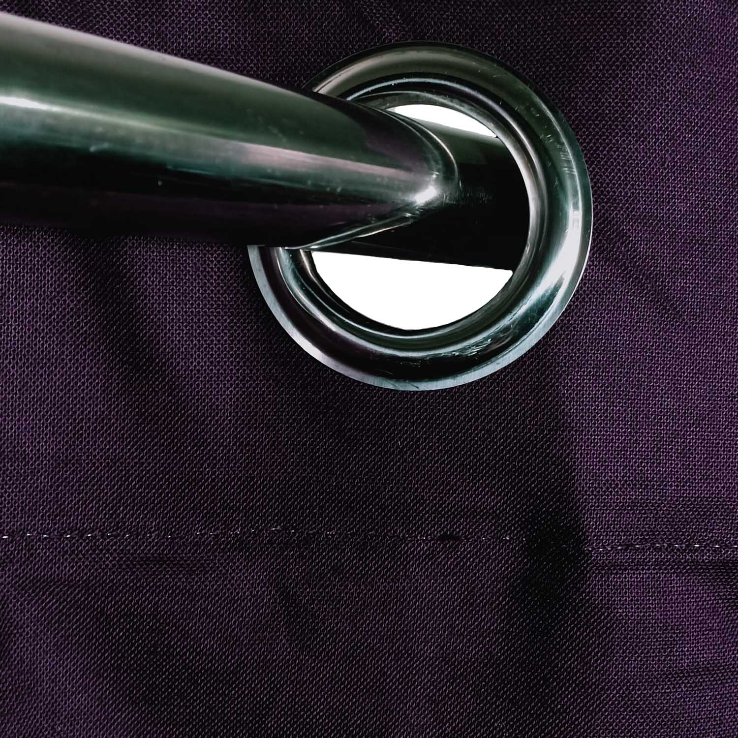 Purple Plain Duck Cotton Curtain