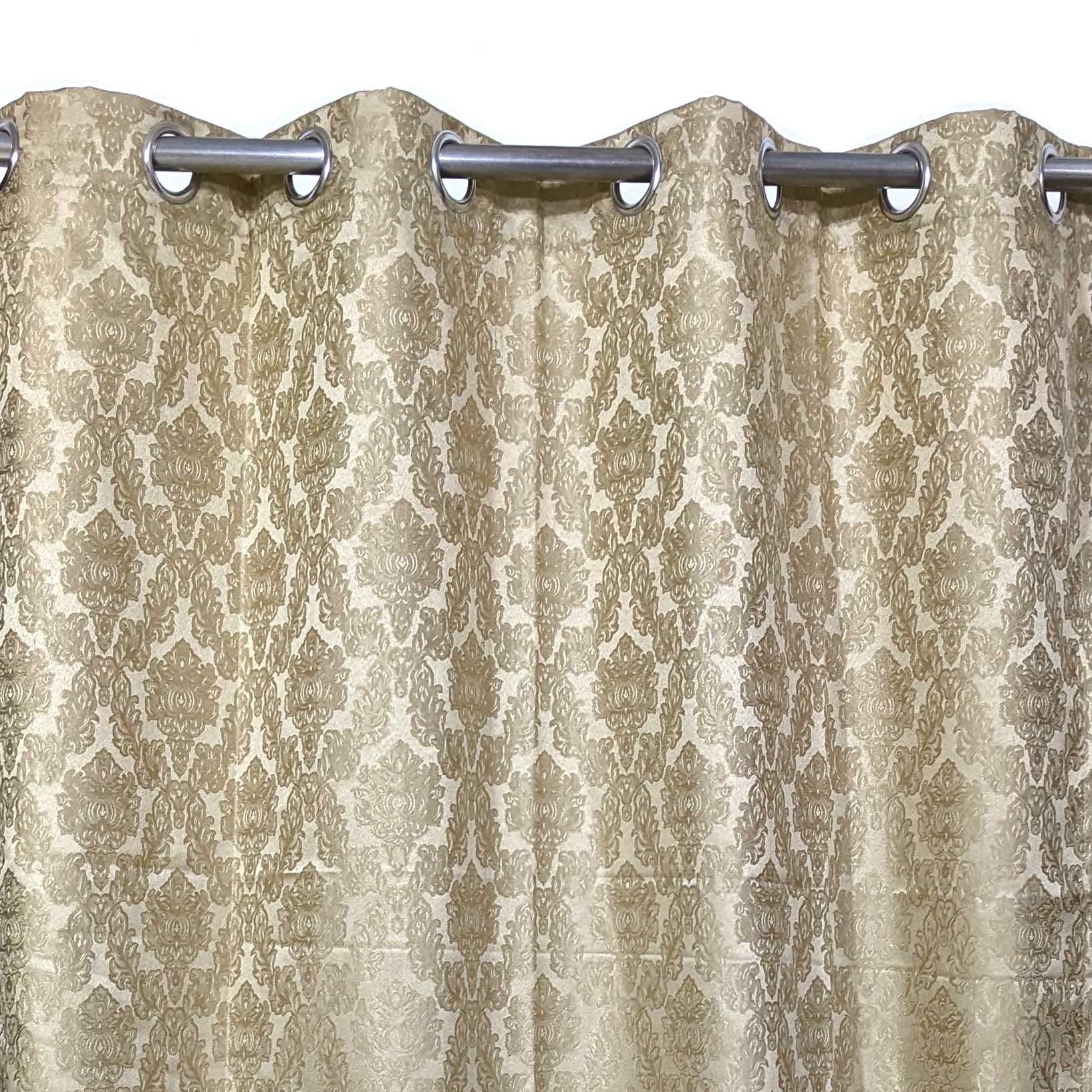 Self Print Thick Shanghai Curtain Gold