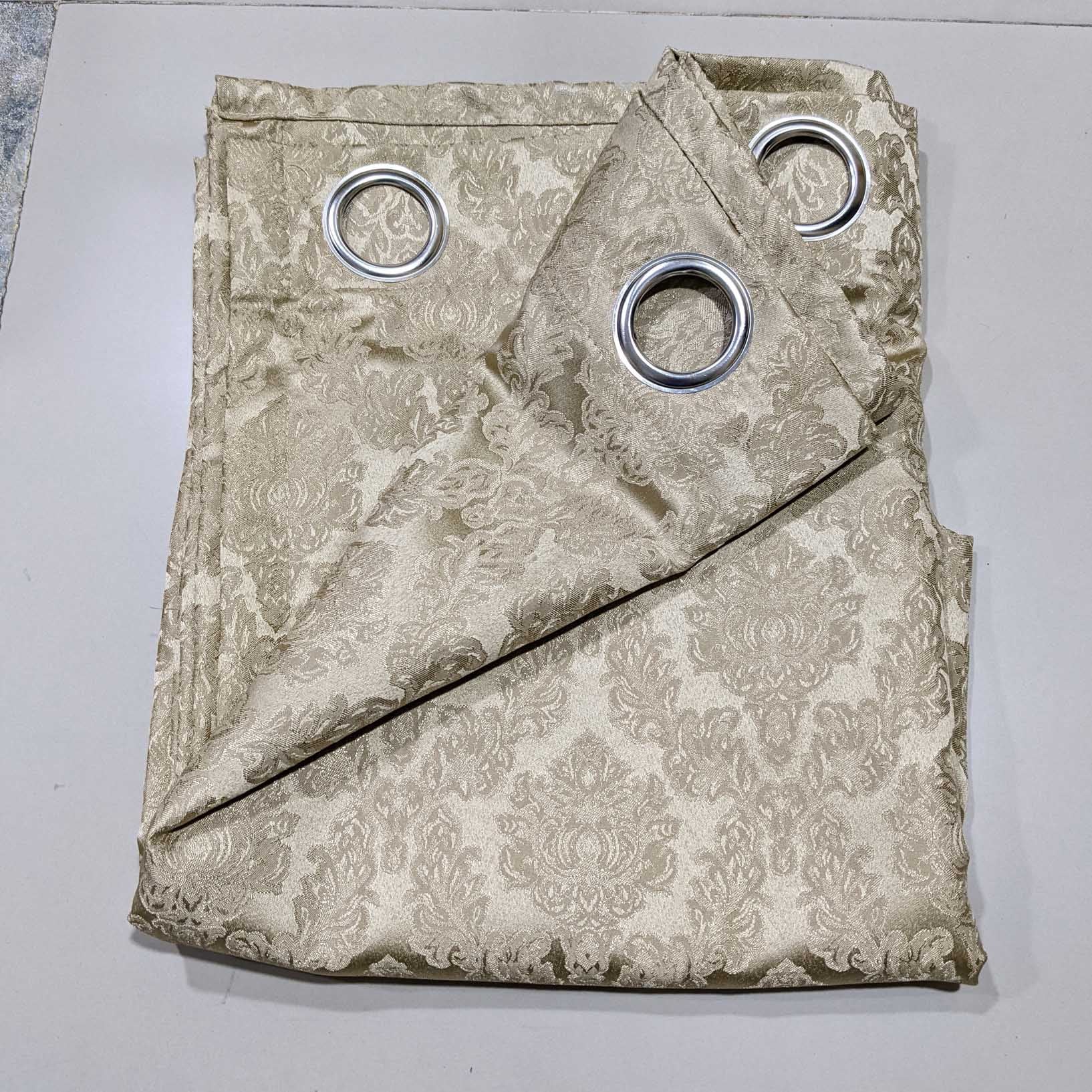 Self Print Thick Shanghai Curtain Gold