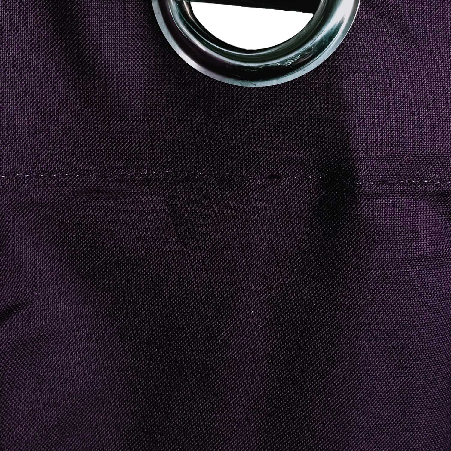 Purple Plain Duck Cotton Curtain