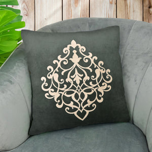 Laser Cutwork Velvet Cushion Cover