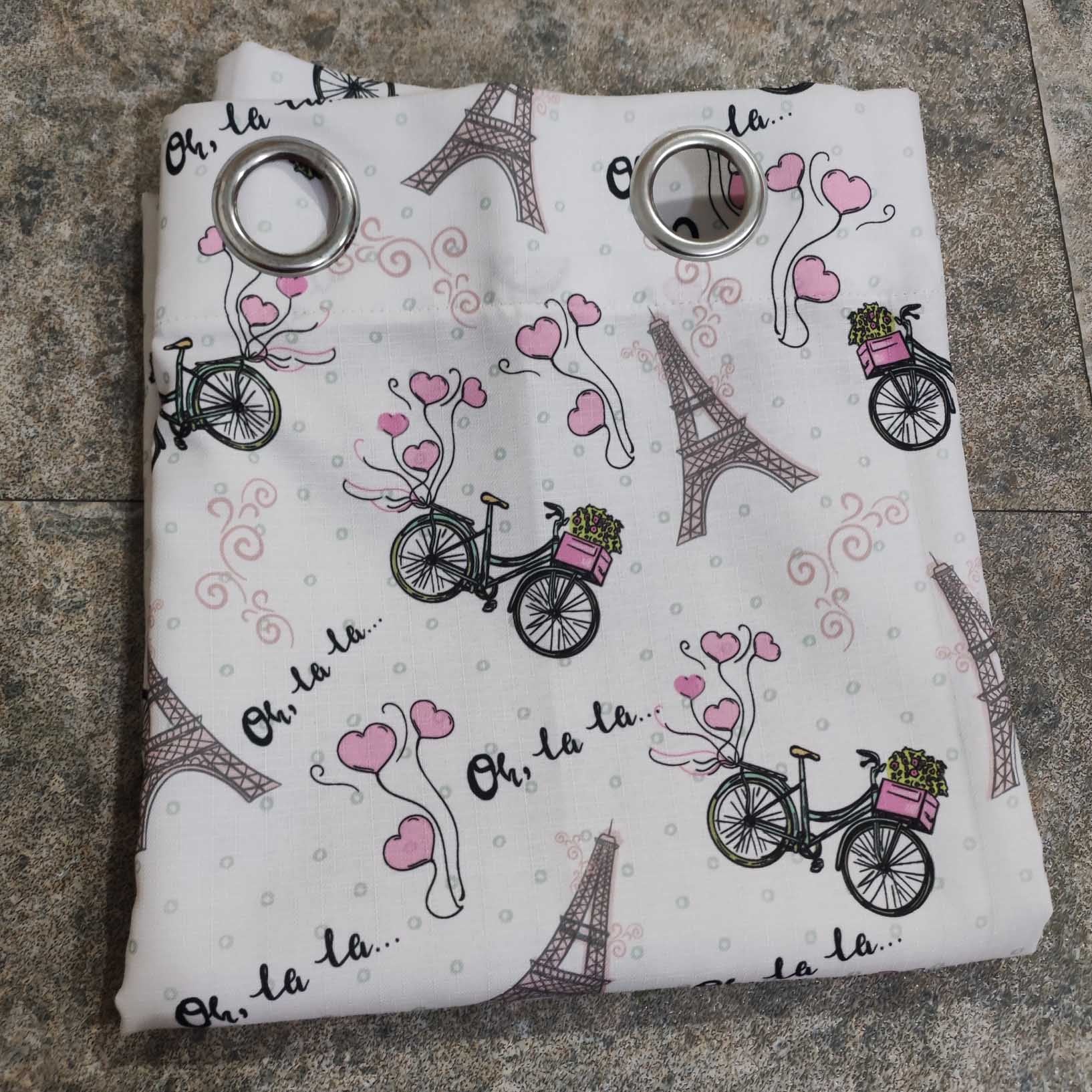 Digital Printed Curtain Cycling in Paris