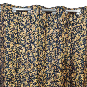 Digital Printed Curtain Golden Flowers