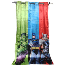 Pair Of Silk Curtains Super Heros