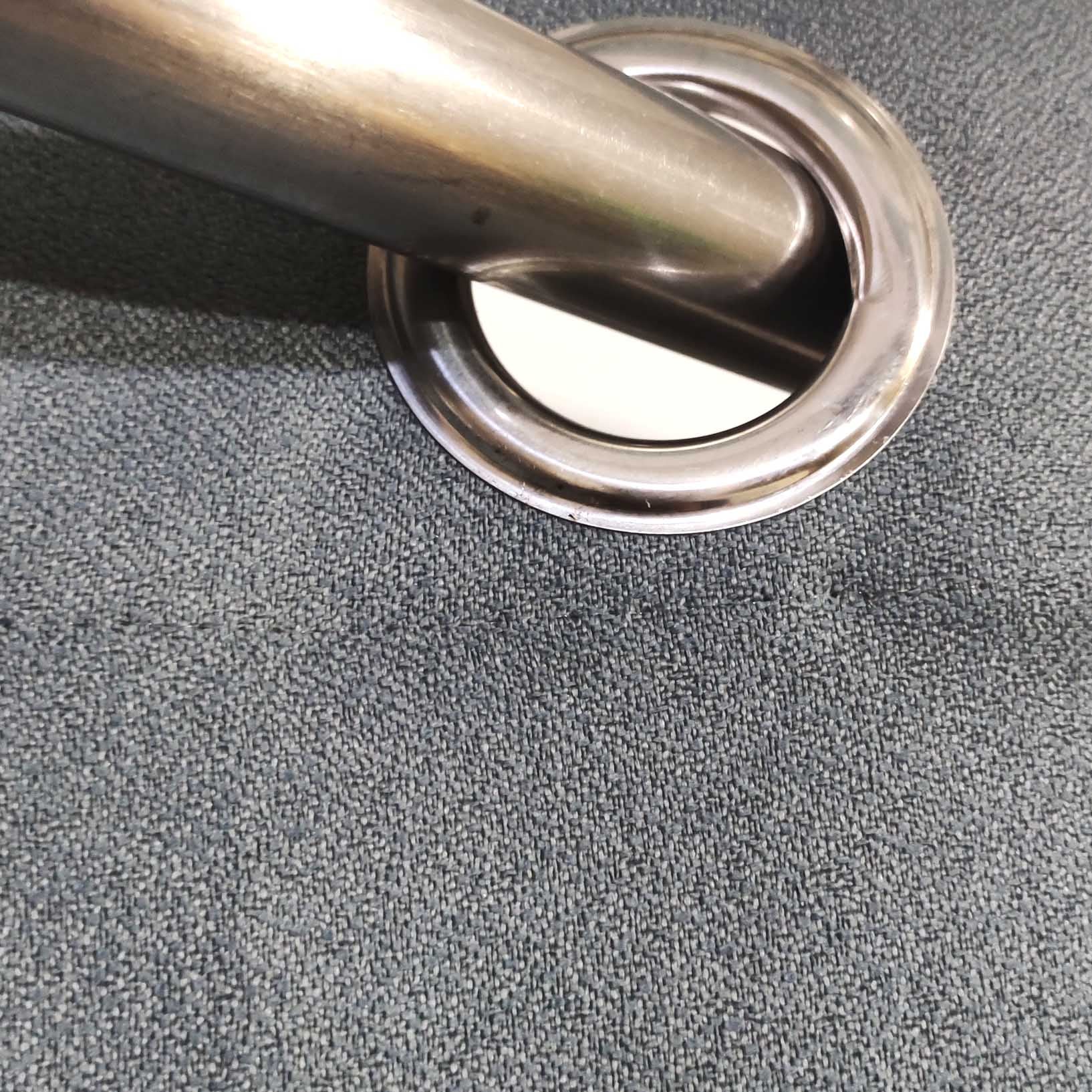 Grey Textured Silk Curtain