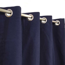 Premium Thick Jute Curtain Navy Blue