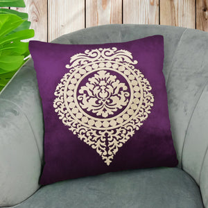 Laser Cutwork Velvet Cushion Cover