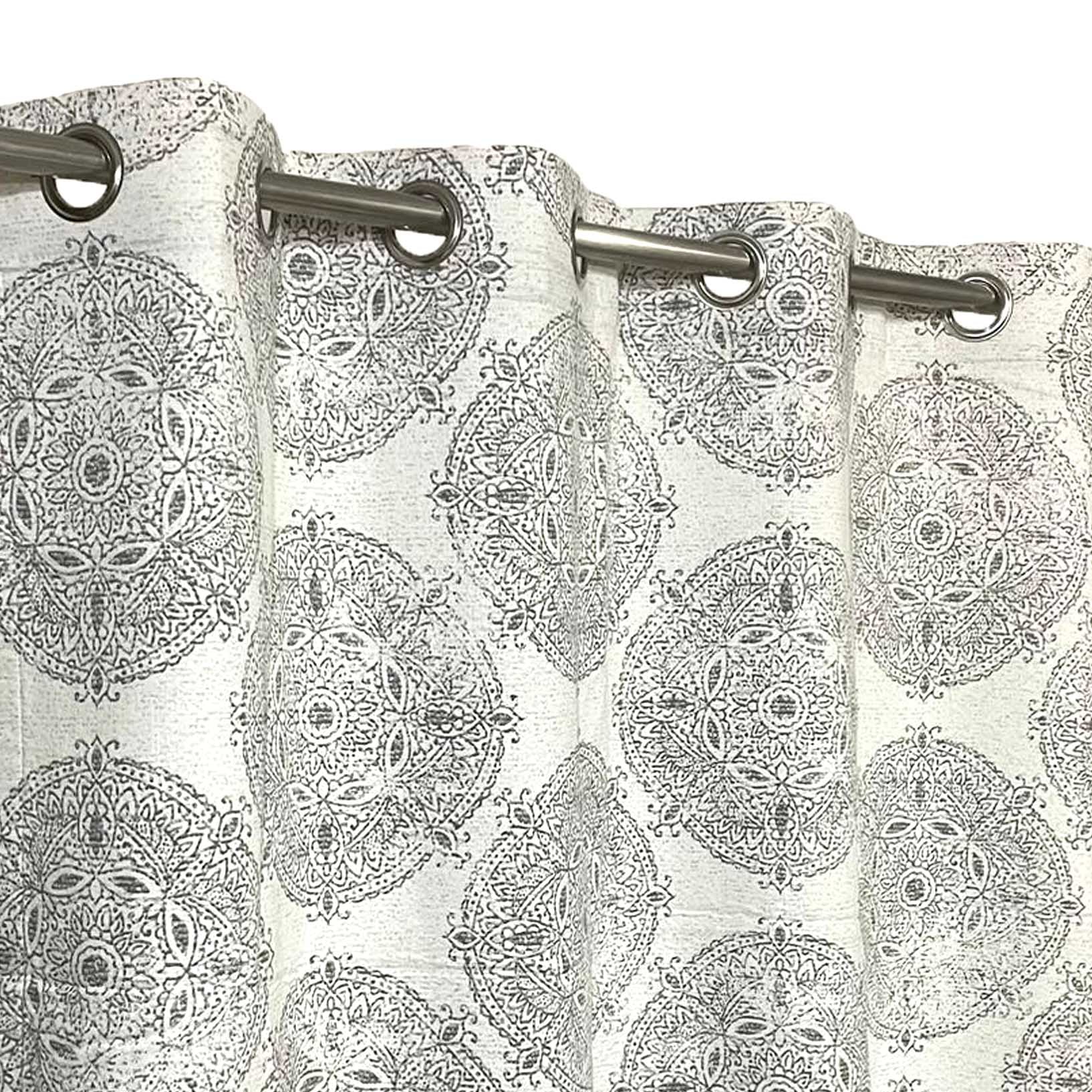 Sacred Games Duck Cotton Curtain With  Lining (Only 2 Pcs Available)