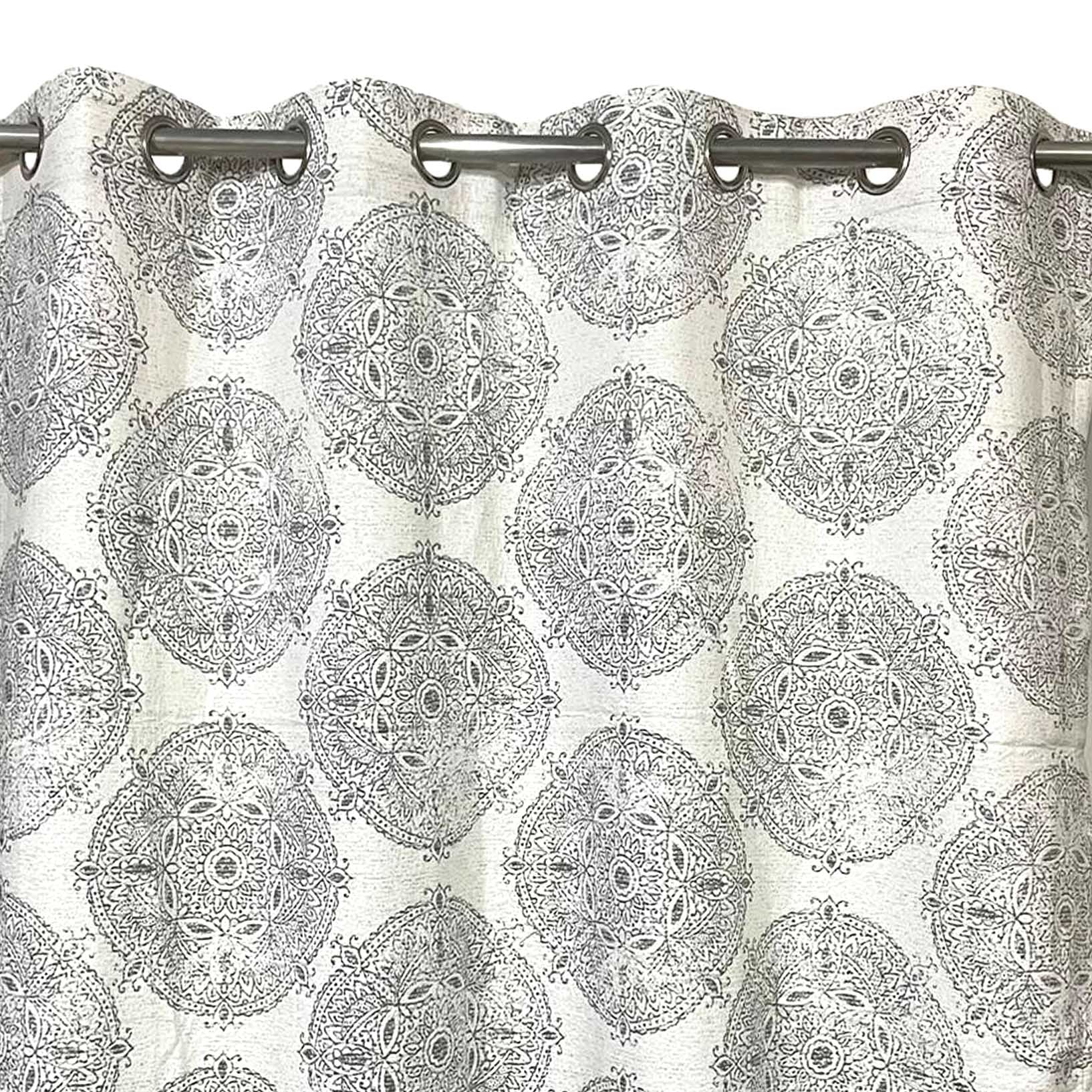 Sacred Games Duck Cotton Curtain With  Lining (Only 2 Pcs Available)