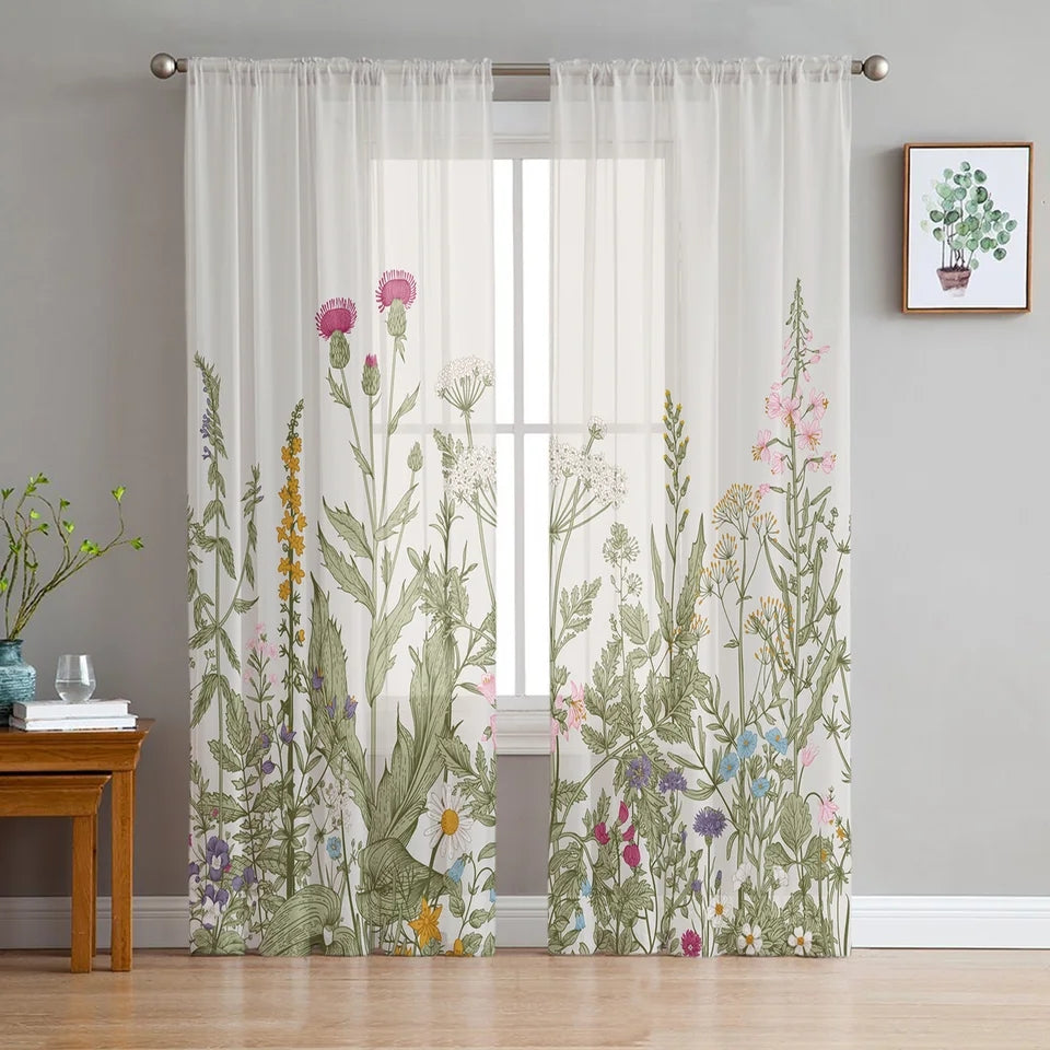 Pair of Digital Printed Curtains Real tree