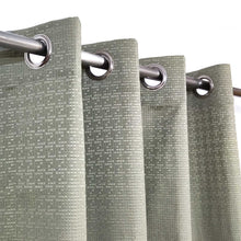 Muted Green 3D Jacquard Curtain