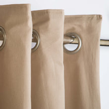 Tortilla Brown Plain Duck Cotton Curtain