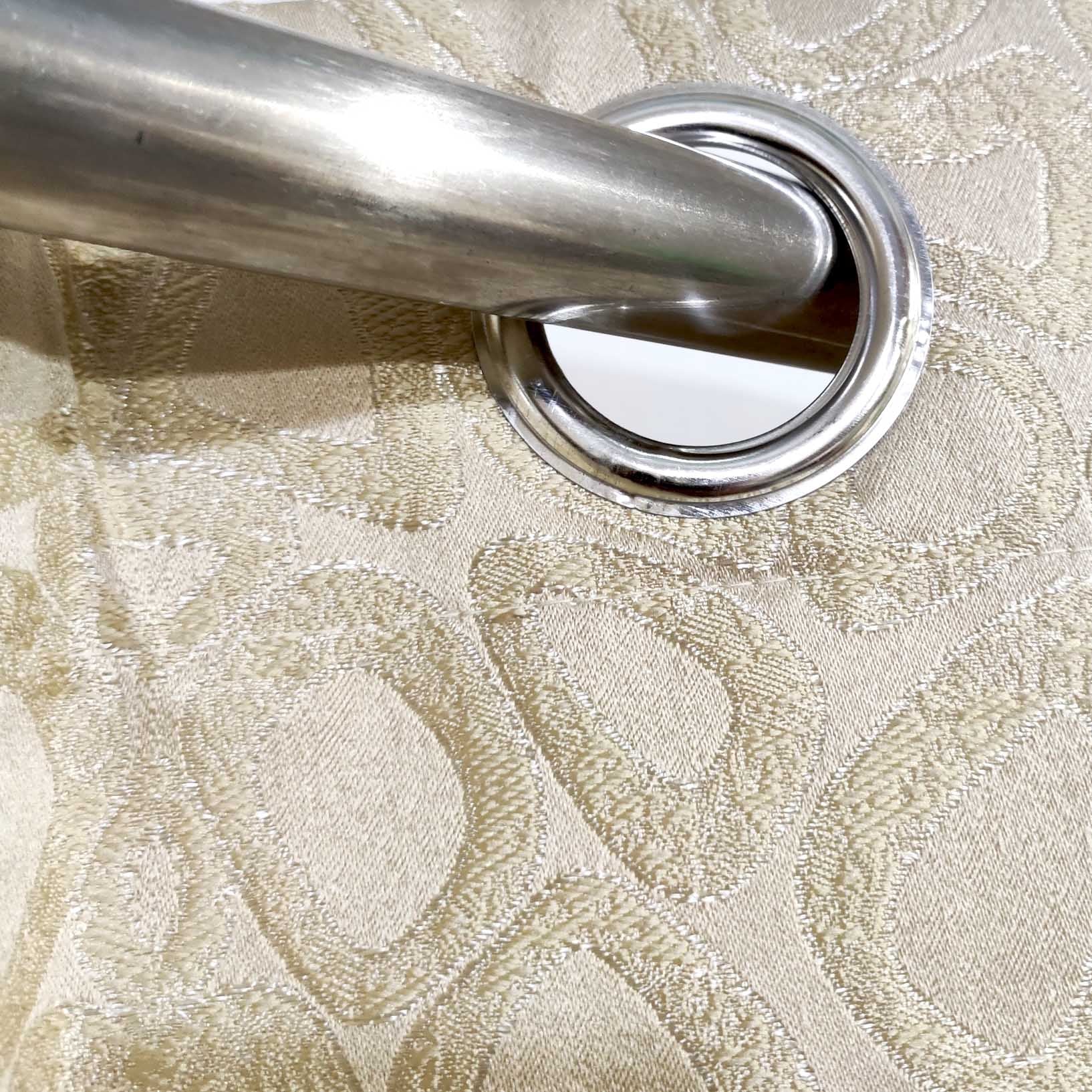 Thick Viscose Curtain Lite Gold on Off-White