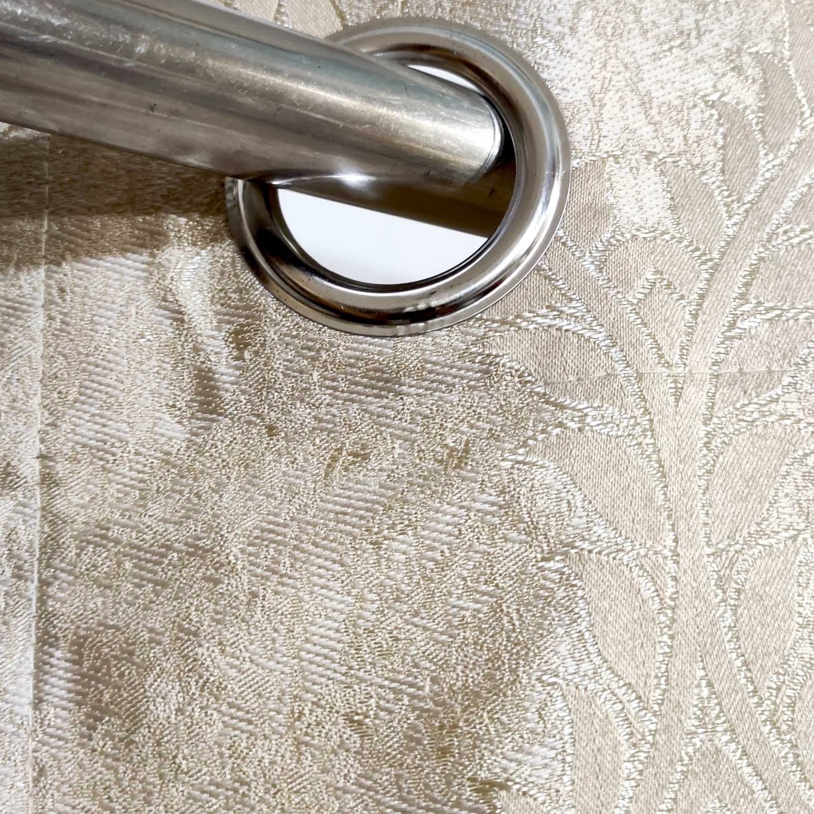 Thick Viscose Curtain Lite Gold on Off-White