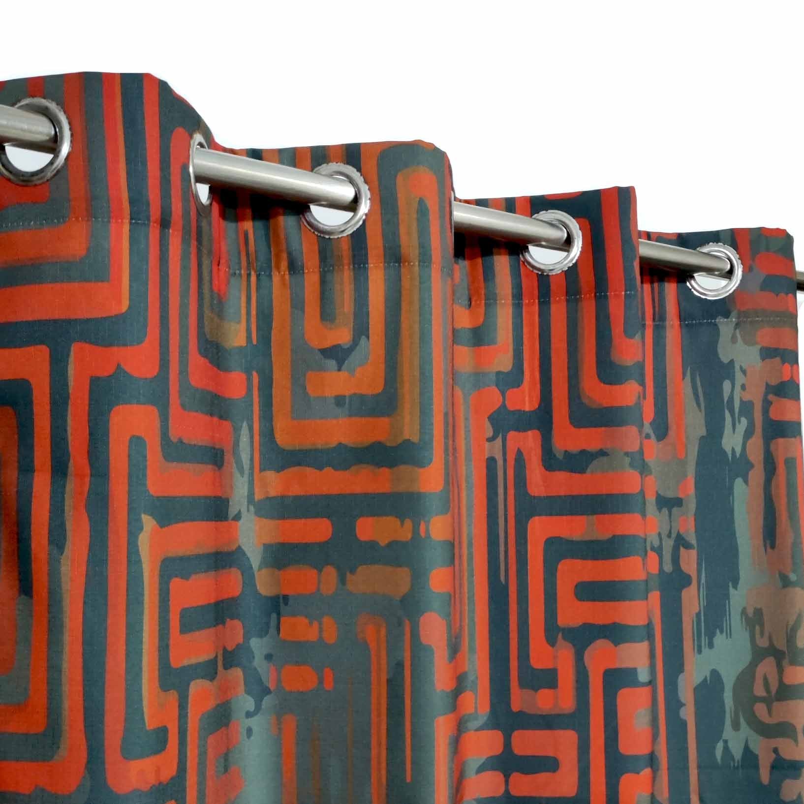 Digital Printed Curtain African Art