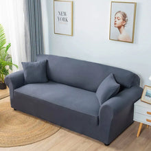 Lite Grey Jersey Fitted Sofa Cover
