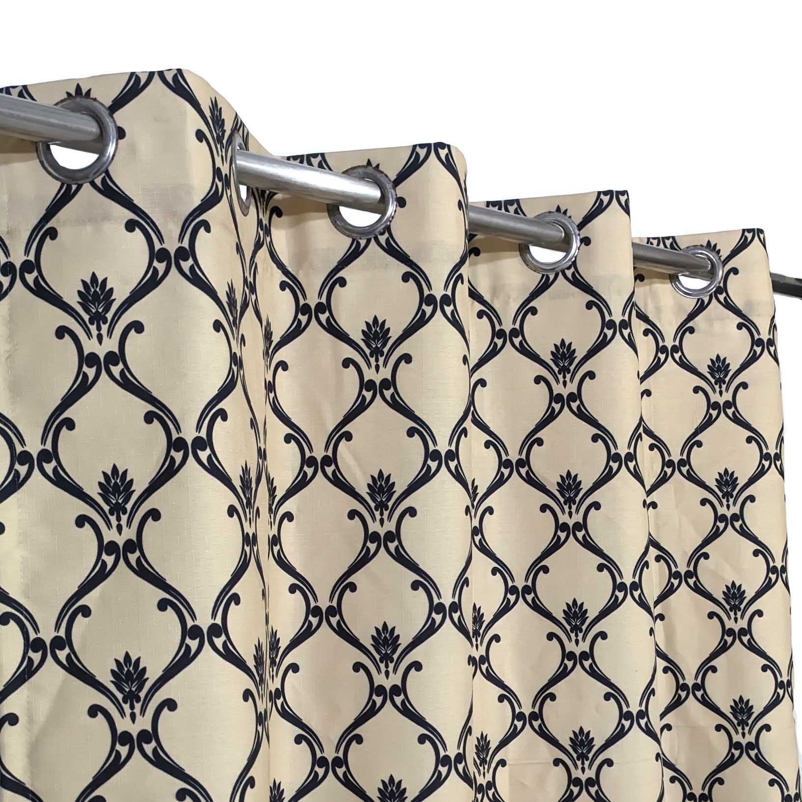 Digital Printed Classic Multi Motif Curtain