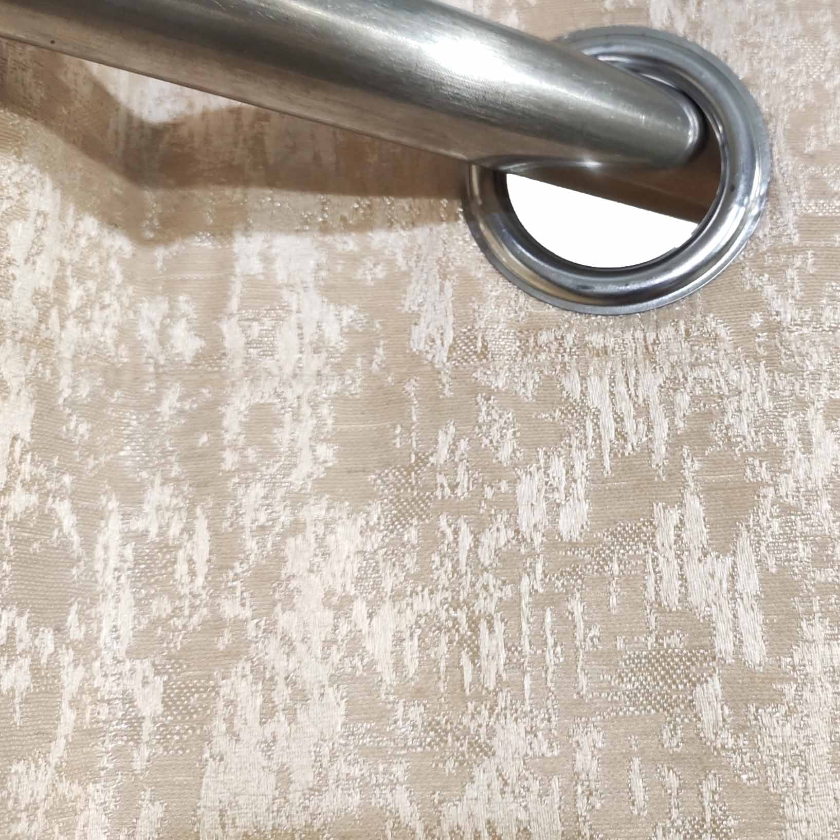 Self Print Thick Shanghai Curtain Cream Color