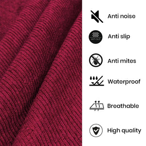 Water Proof Mattress Protector Terry Cotton Anti Mites & Bugs Maroon