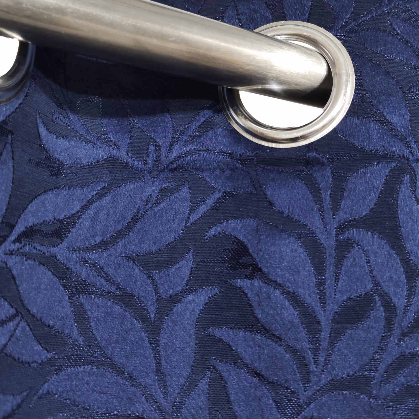 Self Print Thick Shanghai Curtain Blue